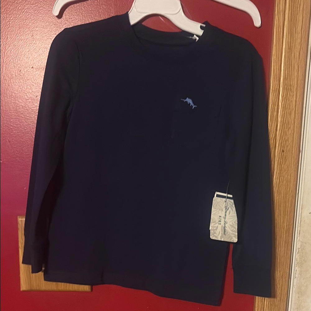 Tommy Bahama Kids Navy Blue Long Sleeve Shirt